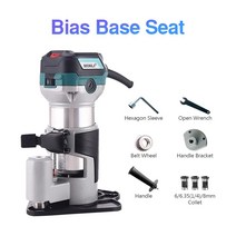 자동대패 전기대패 수압대패 목재 밀링 커터 220V 710 전기 트리머 라우터 조각 목공 수동 트리밍 라미네이트, 02 TYEP B EU Plug, 02 PZ-B