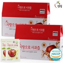 싱싱 사랑으로 사과즙 2박스 60포, 단품, 단품