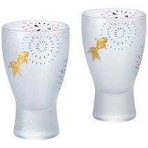 아델리아 술기 니혼슈 글라스 금붕어 불꽃 쌍 세트 100ml [프리미엄 닛폰 테이스트술 글라스]