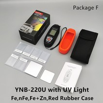 Yunombo YNB-220220B220U 코팅 두께 게이지 LEDUV 빛 자동차 페인트 금속 아연 Fe NFe Zn, YNB-220U PackageF UV