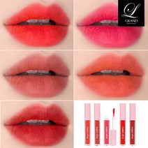 마스크에 묻어나지않는 매트 립틴트 안지워지는 타투틴트 5colors 고발색 웜톤 쿨톤 착붙틴트 타투립틴트 코랄 핑크 각질부각없는 매트립스틱 타투립스틱, 03. 비마이 러브 (LOVE)
