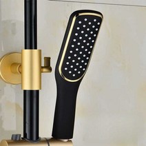 220v 가정용 6500W 순간온수기 샤워기 온수기, 블랙 타원형 (ABS 플라스틱)