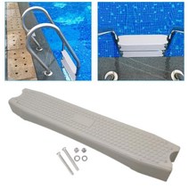수영장 사다리 안전바 계단 미끄럼방지 Plastic Ladder Step Pool Anti Slip Replacement Durable Swimm, 한개옵션0