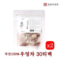 우엉차 삼각티백 국산 우엉차티백 볶은 말린 뿌리 티백차 우엉물 수용성 식이섬유 이눌린 사포닌 폴리페놀 우엉차효능 국내산 30티백, 2개