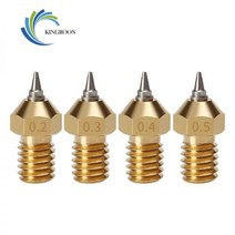 분무기 고익 고압 RAMPS 3D 프린터 V6 M6 나사 식 황동 노즐 0.2 필라멘트 용 0.3/0.4/0.5/1.75mm E3D V5 핫 엔드 압출기 스테인레스 스틸 팁, 0.5mm