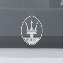 마세라티 수입차 로고 데칼스티커 레이실내 차량용데칼스티커 레이튜닝 30대남성, 1개, 그레이