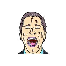 가방뱃지 리폼 장식 뱃지 브로치 영화 역할 에나멜 핀 작가 에드거 앨런 포우 수요일 튀김 옷 옷깃 핀가방