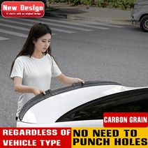 신제품 루프 테일 스포일러 트렁크 윙 DIY 수리 레이싱 오토, 02 Carbonfiber