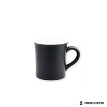 kYJ 라떼 머그컵 블랙 300ml 손잡이컵 도자기잔 커피잔 머그컵, 단품