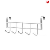 스텐 5구 도어후크 싱크대걸이 거치대 꽂이 조리도구 수건걸이, 이녹 스텐5구 도어훅