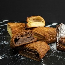 마리네빵공장 초콜릿 크림 페스츄리 냉동 생지 빵납품 에어프라이어 만들기 반죽 수제 120g, 120g x 10개입