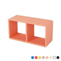 큐빅스5 컬러공간박스2단.큐빅스, 그레이, 1개