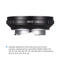 M42 마운트 렌즈 용 m42-lm/렌즈 어댑터 링-라이카 카메라 M240/240P/262 M1/2/3/4/5/6/7/8/9/9-P M monoch, 01 Lens Adapter Ring