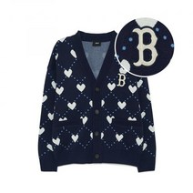 MLB 엠엘비 하트 전판 가디건 BOS D.Navy 3AKCH0134-43NYD