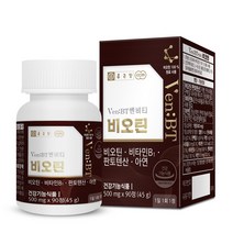 종근당 벤비티 프랑스산 비오틴 90정 / 4중기능성 비타민B 아연 판토텐산, 1개