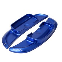 파워핸들봉 자동차 튜닝 벤츠용 스티어링 휠 교체용 시프터 호환 모델-W176 W205 W212 W246 C117 X15, 08 style 2 blue