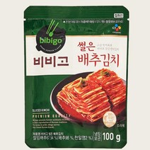 CJ더마켓 집반찬 집밥 가정식 자취템 탑티어 비비고 썰은배추김치 배추 총각 열무 국산 업소용 김치 100G 5개, 29세트