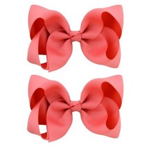 비녀 머리핀 2 개/대 4 인치 솔리드 컬러 활 헤어 클립 아이 소녀 리본 Bowknot 헤어핀 부티크 머리띠 액세서리, 15