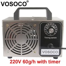 60 그램/시간 오존 발생기 휴대용 오존 발생기 공기 청정기 살균기 처리 오존 포름 알데히드 오존 기계 220, 220V 60g with timer_CHINA | UK