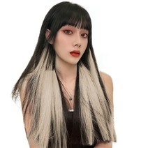 가발위드 단색 컬러피스 스트레이트 붙임머리 5.5cm(4개 1세트) 상품, 07.베이지