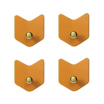 믹스어블 3M 초초강력 접착식 무타공 다용도 화살표 후크 걸이 벽 소품 행거 걸이 후크 벽옷걸이 주방정리 생활용품, 오렌지 후크4개