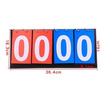 스코어보드 점수판 배구 점수 판 4 자리 스포츠 축구 심판 농구 보드 배드민턴 탁구 장비, 하나, 4-Digits