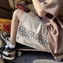 옆짜임 반바지 남자 여름 캐주얼 와이드 5부 미디엄 팬츠 코디 트레이닝 팬츠