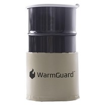 WarmGuard WG15 절연 드럼 밴드 히터 - 배럴 히터 고정 내부 온도 조절기 최대 온도 145F 탠
