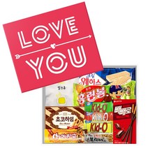 종합과자선물세트 회사간식 옛날과자 추억의불량식품 사무실간식, LOVEYOU