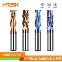 합금 텅스텐 스틸 밀링 카바이드 엔드 밀 커터 C 머시닝 코팅, 02 1pc HRC55 4F_01 d1xD4x50L