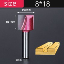 루터비트 목공 라우터 트리머 날Tideway 하단 청소 라우터 비트 나무 1/2 1/4 인치 샹크 목공 플랫 슬롯 커, 27 8x18