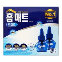 홈매트 리퀴드에스 45일 무향 교체용 리필액 2개입 트윈팩