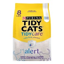 Purina Tidy Cats Care Alert 모래 실리카 크리스탈 포함 3.6kg(8파운드) 백 6013402907
