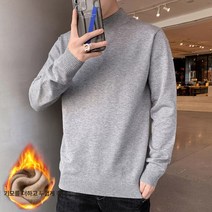 봄 가을 코디 편한 니트 패션 가을 겨울 기모 두툼한 따뜻한 스웨터 남