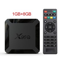 VONTARX96Q 스마트 TV 박스 안드로이드 10 4K Allwinner H313 쿼드 코어 2GB 16GB 지원 와이파이 셋톱 박스 TVBOX 미디어 플레이어 1GB 8GB, 9.Eu 플러그  1G8G