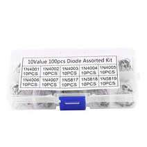 Diodes Fydun 100pcs 10Values Rectifier Diode Assortment Electronic Kit 1N4001~1N4007 1N5817~1N5819 w, 1