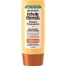 가니에르 Garnier Whole Blends Honey Treasures 리페어링 컨디셔너 지속 가능한 공급된 꿀 건조하고 손상된 모발용 여행용 사이즈 88.7ml3액량 온스 1