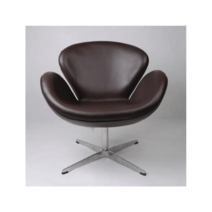 카페 거실 쿠션의자 스완체어 에그체어 암체어 윙체어, 빨간색 플란넬