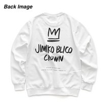 [지미코브리코] jimiko blico crown bb sweatshirt white 맨투맨