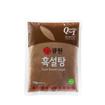 흑설탕 삼양사 큐원 1kg x4개 설탕 업소용 식당 업소, 4개