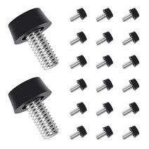 AHPATLJ 20피스 M6 스레드 조절 가능한 가구 레벨러 나사 발 아연 도금 스틸 다리 바닥 글라이드 익스텐더 레벨링 피트 테이블 의자 책상 캐비닛 파티오 다리용 48, 5/16