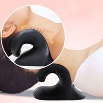2in1 C형 경추 마사지 베게 목 스트레칭 베게, 단품