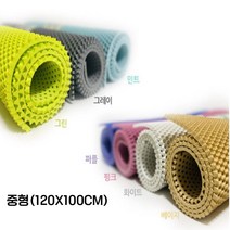 yp 미끄럼방지 EVA 욕실매트 물빠짐 화장실 바닥매트 중형(120X100CM), 그린