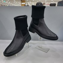 X21505 BLACK (특가)여성 니트 앵클부츠 4cm 미셸by탠디 MK108