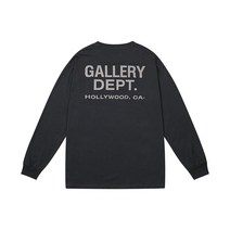 갤러리 뎁 레터링 워싱 구제 순면 라운드 습기