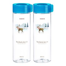 코멕스 지구를 위한 트라이탄 물병 2p, 순록, 550ml