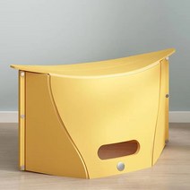 르베르 다용도 휴대용 접이식 기내용 발받침 의자, 옐로우