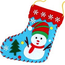 DIY 크리스마스 펠트 양말 눈사람 눈사람펠트양말 눈사람양말 양, 산타