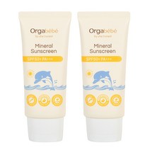 오가베베 무기자차 아기 선크림 SPF50 논나노 논실리콘 물놀이 천연원료100%, 2개, 50ml