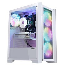 HOENGAGER Apollo 게이밍 데스크탑 - AMD 라이젠 7 5700G 8코어 3.8GHz - 16GB DDR4 3200MHz - 500GB M.2 NVMe SSD - Wi